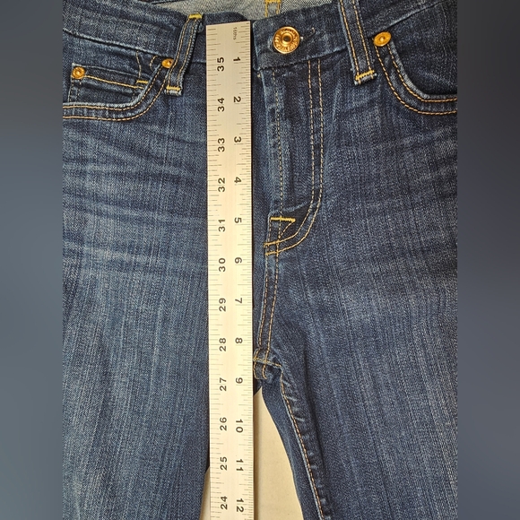 7 For All Mankind Indigo Skinny Jeans - Picture 8 of 9